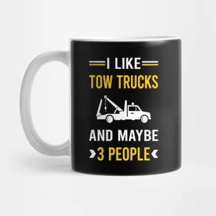 3 People Tow Truck Trucks Mug